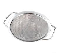 Compact and Mesh Strainer for Daily Kitchen Use Including Oil Recovery and Flour Sifting with No Edges or Flaws (C)