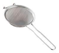 Compact and Mesh Strainer for Daily Kitchen Use Including Oil Recovery and Flour Sifting with No Edges or Flaws (A)