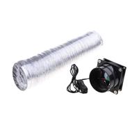 Compact and Portable Extractor Fan with Duct Pipe and Ventilation Hose for Kitchen and Bathroom, USB Powered ESD Extractor