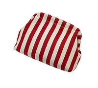 Compact and Stylish Crochet Handbag for Women Knitted Dumpling Purse Fashionable Makeup Bag Cosmetic Pouches Soft Knit Clutch