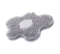 Compact Anti-Slip Shower Foot Mat Massage Silicone Back Exfoliating Cleaner Reduce Fatigue Silicone Foot Massage Mat for Home and Travel