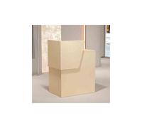 Compact Apricot Reception Counter Desk for Front Office & Retail 60cm Lockable Drawer & Shelves - Modern Furniture Solution for Sales & Customer Service