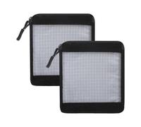 Compact Attachment Storage Pouch Set with Transparent Front, Nylon Utility Organizer 2 Pack for Field Gear Sorting and Daily Carry Outdoors Transparent Front Utility Pouch Admin Backpack Organizer