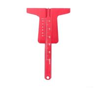 Compact Automotive Tire Tread Depth Gauge Made from Stainless Steel with Reinforced Probe for Measuring Tire Tread Depth on Multiple Vehicle Types (Gold)