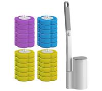 Compact Bathroom Holder Throwaway Scrubbing Pad for Easy Storage Bathroom Cleaning Set Cleaning Accessory
