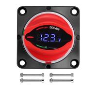Compact Battery Cut Off Disconnect Switches Featuring 250A Current Capacity Digital Voltages Readout for Boats Campers High Current Switches