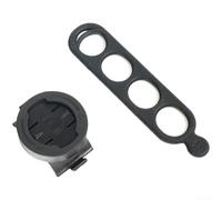 Compact Bike Computer Mount for Garmin for wahoo, Silicone Strap Bracket for 25-45mm Round Bars, Black(G kit)