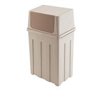 Compact Bin 30l Large Capacity Kitchen Trash Can Office School Dormitory Covered Waste Basket Living Room Waste Paper Basket