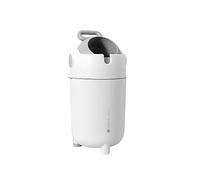 Compact Bin Creative Trash Can Cylinder Type Large Capacity Plastic Garbage Can with Lid Baby Diaper Pail For Living Room Bedroom Bathroom, 15 Liters