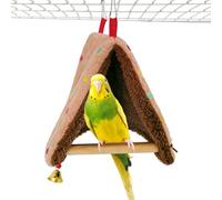 Compact Birds Nest, Soft House Cage Accessory, Bird Tent with Plush Material, Resting Perch Hammock Design, Indoor Bird House with Comfortable Build, Birds Bed for Lovebird and Conure