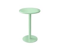 Compact Bistro Standing Table 39.9 cm Round Blue Metal Iron Design Adjustable Height 56/61 cm Perfect for Kitchen Pub Living Room Small Spaces Apartment Furniture