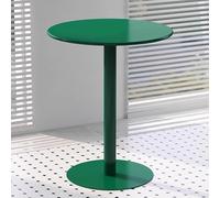 Compact Bistro Table with Durable Cast Iron Base and Metal Top - Perfect for Small Spaces in Cafes, Coffee Shops, and Pubs