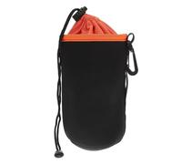 Compact Black DSLR Camera Lens Pouch Made from Flexible Diving Material, Lightweight and Easy to Carry for Indoor Use and Outdoor Travel, Bag for Men and Women Photographers