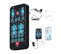 Compact Black Mini Vocal-Gadget Device, Plug-and-Play Card | USB Charging Unit with Stereo Headphone Output for Real Fun, Singing Changes, Game Commentary, Changes v