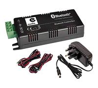 Compact Bluetooth Audio Amplifier 2 x 15W, 4 or 8 Ohms, 12V Power Supply, Password Protection, Bluetooth 4.0, Speaker Cables & 4-Way Phoenix Connector - Ideal for Ceiling, Wall, & Floor Speakers