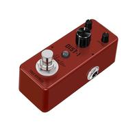 Compact British Distortion Guitar Pedal - Rowin LEF-301A High-Gain Crunch with Powerful Mid Frequencies, True Bypass, Metal Shell - Classic Amp Tone Simulator
