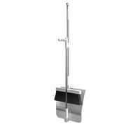 Compact Broom Kit - Dustpan Set, Swivel Brush Head | Durable Dense Fiber Bristles with Folding Handle Built to Clean Tight Spots in Bathrooms, Breakfast Nooks, Garage Sheds, Near Household Appliances