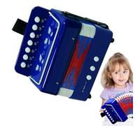 Compact Button Accordion - Kids Music Device, Mini Harmony Learning Sound Creative School Tonal Joy Children's Sound Play Learning Motor Skills Melody, Finger Coordination Gelu