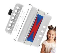 Compact Button Accordion - Musical Device for Learning Mini Harmony Rhythm Sound Creative School Tonal Joy Sound for Learning Motor Skills Melody Amus