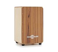 Compact Cajon by Gear4music with Seatpad and Gigbag Teak