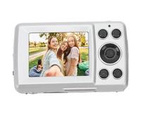 Compact Camera, 16X Digital Zoom Portable Camera 16MP ABS Multi Axis Stabilization 1080P for Travel (Silver Gray)