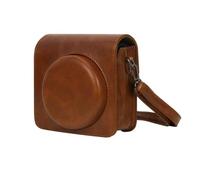 Compact Camera Bag 14.4x8x13.7cm for Instax SQ1 | for premium PU leather, pebbled texture, scratch resistant, fits SQ1 and SQ40, daily carry(Brown)
