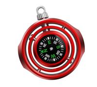 Compact Camping Compass for Hiking and Travel, Metal Pocket Compass with Outer Frame and Easy Carry Loop Design Portable Hiking Camping Direction Pocket Travel Metal Backpacking Trail Direction Tool