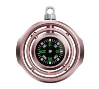 Compact Camping Compass for Hiking and Travel, Metal Pocket Compass with Outer Frame and Easy Carry Loop Design Portable Hiking Camping Direction Pocket Travel Metal Backpacking Trail Direction Tool