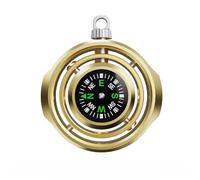 Compact Camping Compass for Hiking and Travel, Metal Pocket Compass with Outer Frame and Easy Carry Loop Design Portable Hiking Camping Direction Pocket Travel Metal Backpacking Trail Direction Tool