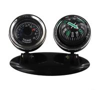 Compact Car Compass Ball Featuring Thermometer for Quick Glance Direction and Temperature Assessment While Driving
