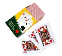 Compact Card Game - 1.5x2.09 Inch Miniature Poker Deck, 0.74 Inch Slim Profile Paper Cards, Complete 52 Card Set | Travel Friendly Tabletop Fun For Parties Gatherings Clubs Camping Activities