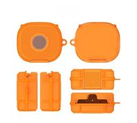 Compact Case For Beats Powerbeats Fit Earphones Featuring Wear Resistant Material Shock Absorbing Structure And Stand Integration(Orange)