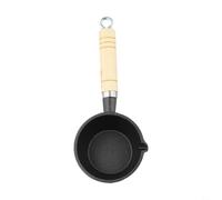 Compact Cast Iron Pan for Breakfast and Grilling(11*5cm) | Uncoated design, natural non-stick when seasoned, robust cast iron, high for temp resistance, steak grill