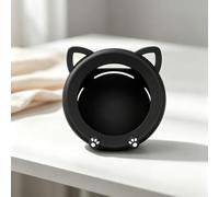 Compact Cat Ear Silicone Case for Nintendo Alarmo, As Shown, 1 Pack (Black) | Soft silicone cover for Nintendo Alarmo, 1 pack, easy to install and remove, fits snugly, protects from bumps and scratches.
