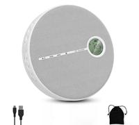 Compact CD Player Grey Plastic Lightweight Design 24cm | Wireless tech, seamless headphone pairing, tangle-free listening, supports CD and MP3 formats, grey finish