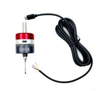 Compact CF38 3D Trigger Edge Finder with Gold Plated Key Components for Reliable Edge Detection in Milling and Engraving Machines (Red)