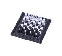 Compact Chess Board With Metal Pieces Travel Friendly Game For Adults And Collectors Miniature Chess Board Dollhouses Accessories