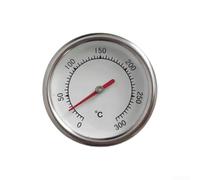 Compact Circular Stainless Steel Oven Thermometer with Large Easy-Read for Precise Temperature Tracking in Home Baking, Roasting
