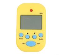 Compact Clip On Digital Metronome with Multiple Beat Variations and Tempo Range 30 280 BPM LCD Display for Accurate Practice (Yellow)