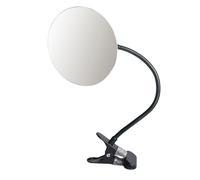 Compact Clip On Rectangle/Round Security Mirrored 360Degree Adjustment for Office Desk Or Cubicles Surrounding Awareness Desk Rear View Monitor