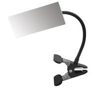 Compact Clip On Rectangle/Round Security Mirrored 360Degree Adjustment for Office Desk Or Cubicles Surrounding Awareness Desk Rear View Monitor