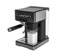 Compact Coffee Machine - 20 Bar Pressure, 1400W 15s Fast Heat & Milk Frother | Makes Espresso, Latte & Cappuccino | Energy-Saving & Auto Clean (1.5L Tank, 304 Stainless Steel) - Perfect for Beginners