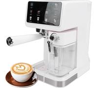 Compact Coffee Machine, 20 Bar Semi Automatic for Rich Mellow Taste, 1.5L Removable Water Tank, Smart Touch Panel, 1350W High Power, 51mm Extraction