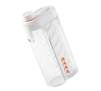 Compact Cold Brew Maker with Flat Oval Shape Fits Any, White | Space Saving Flat Oval Shape, See Through Pitcher Stays Firm or Lies Flat in Refrigerator Without Shifting