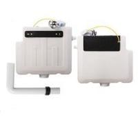 Compact Concealed Cistern with Dual Flush 6-Litre | Rectangular Bathroom Universal Access Water Saving Dual Function Cistern Acrylonitrile Butadiene Styrene Material - Chrome