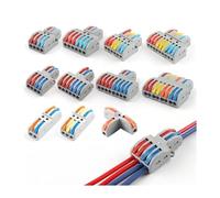 Compact Conductor Wiring Connection Splitter SPL Spring Splicing Push-in Terminal Block For Home 222 223 IDGTTLDF(SPL62,5PCS)
