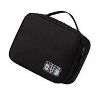 Compact cord bag organizer pouch with reinforced seams, splash proof interior, perfect for business trip research, nylon cord storage pouch