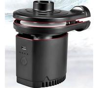 Compact Cordless Air Pump - 4000mAH Rechargeable, Portable Quick-Fill Inflator with 3 Nozzles, Efficient 2-in-1 Inflate/Deflate for Air Beds, Pool Floats, Boats - USB-C Charging, Lightweight Design