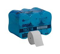 Compact Coreless 2-Ply Recycled Toilet Paper by GP PRO, 19378, 1500 Sheets Per Roll, 18 Rolls Per Case