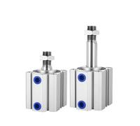 Compact Cylinder SDA-B SDA50 SDA63 Double Acting Air Pneumatic Piston Cylinder 1Pcs(Stroke 30mm,Bore 63mm)